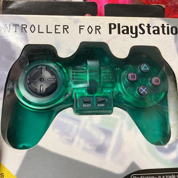 PS1 Original CLEAR GREEN Controller 1997 NIB - Picture 4 of 4